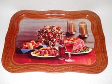 Original Coca-Cola Tablett Metall USA 1960er Jahre Motiv FOOD 1962