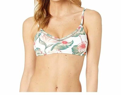 white bralette swim top