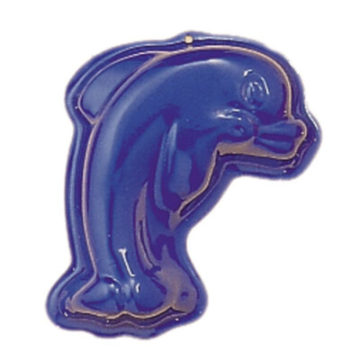 Glückskäfer Relief-Sandform Delphin, blau