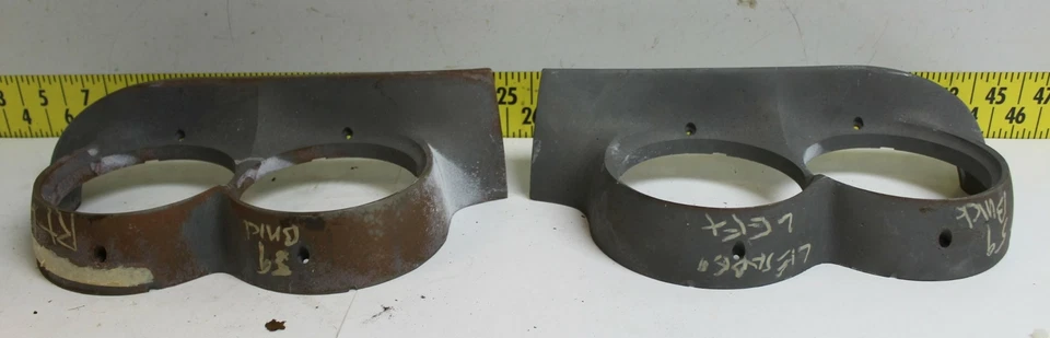 Juego de bisel de faros OEM GM RH y LH 1959 Buick LeSabre Invicta Electra (SVM63) Foto 2 de 4