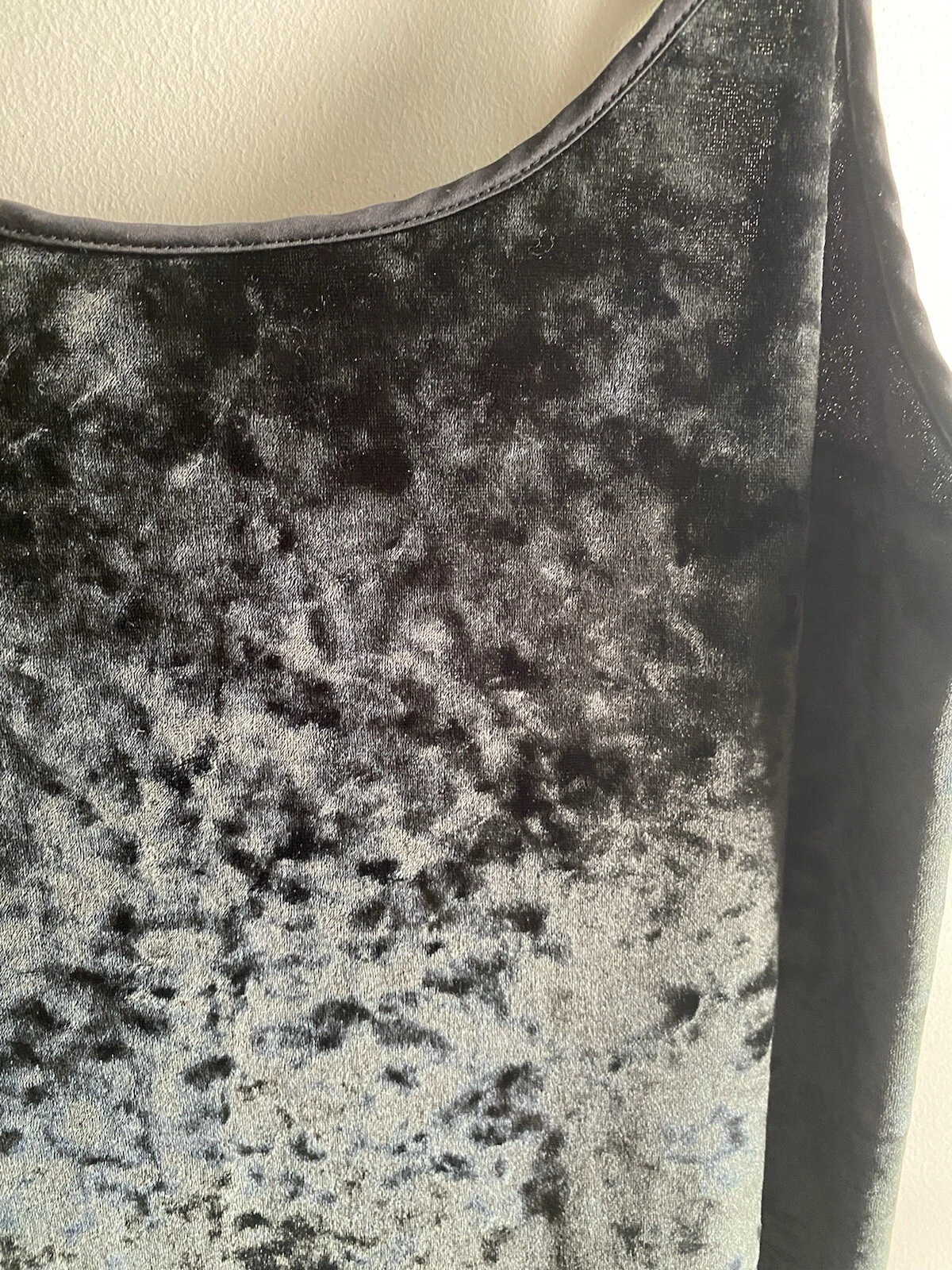 UNDERCOVER Abito Victoria's Secret slip velluto schiacciato nero taglia M L abito grunge capriccioso