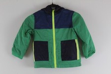 Boys' Fleece-Lined Windbreaker Jacket Size XS 4 GYMBOREE Green Pre-Owned