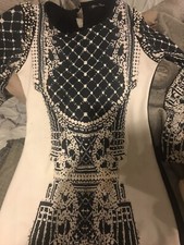 Women Sexy Sequined Deep-V Bodycon Cocktail Evening Party Long Sleeve Mini Dress