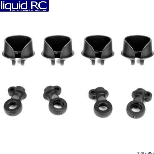 Tekno RC 6140C Locking Shock Rod End and Spring Perch Set (updated 2019 16mm s