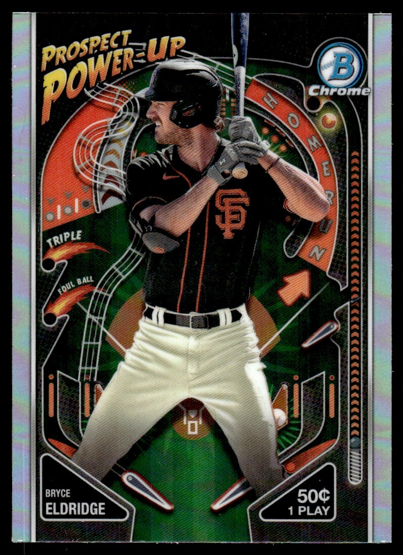 BRYCE ELDRIDGE 2024 Bowman Chrome Rookie Refractor Card Prospect Power Up #PP-19