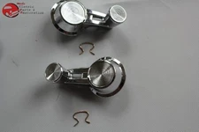 Door Vent Wind Wing Window Chrome Double Arm Cranks Chevy Impala Corvette GM New