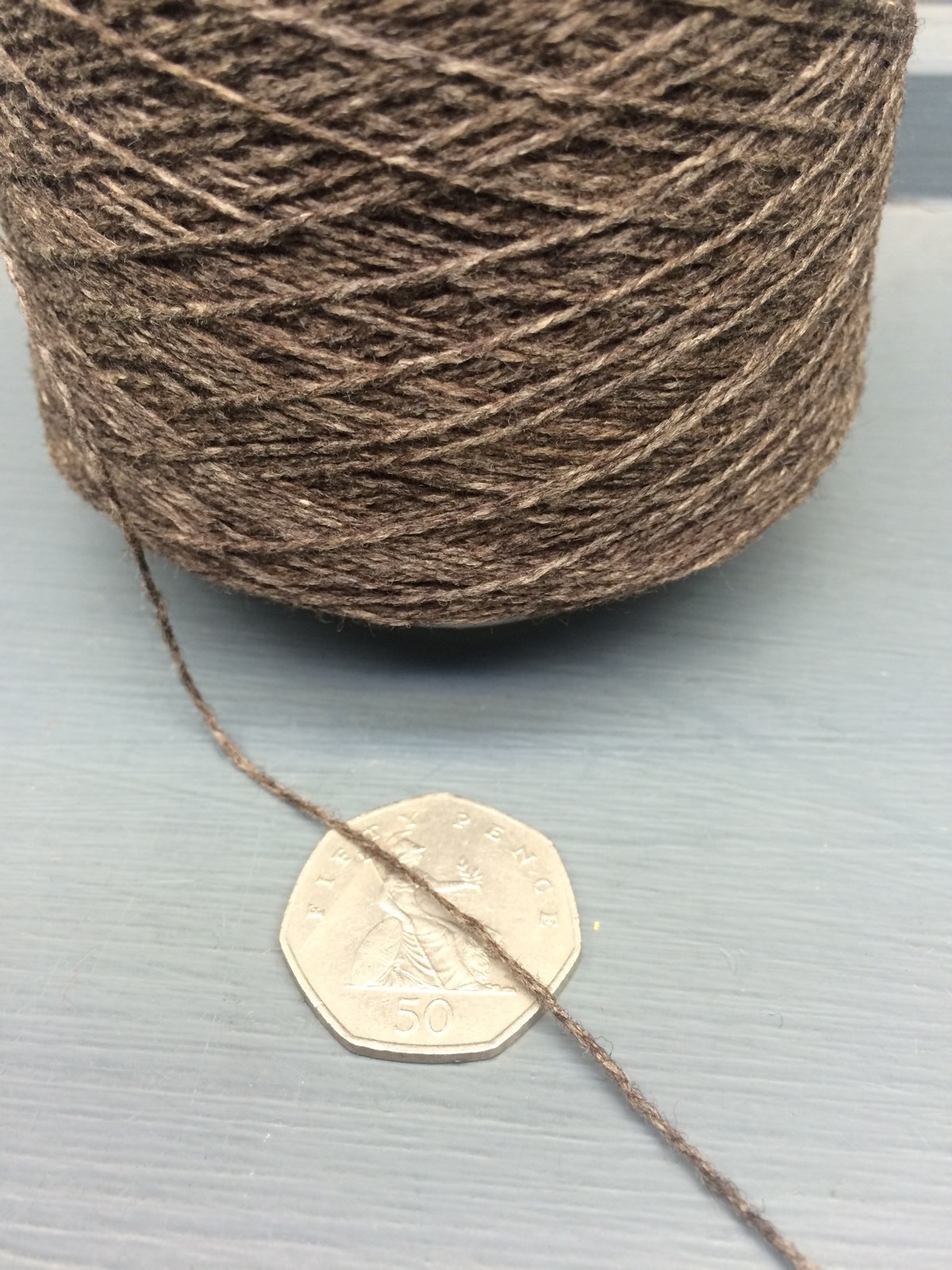 Fil à Tricoter Mélange Laine Et Coton - 200 G, Couleur Beige, Provenance France