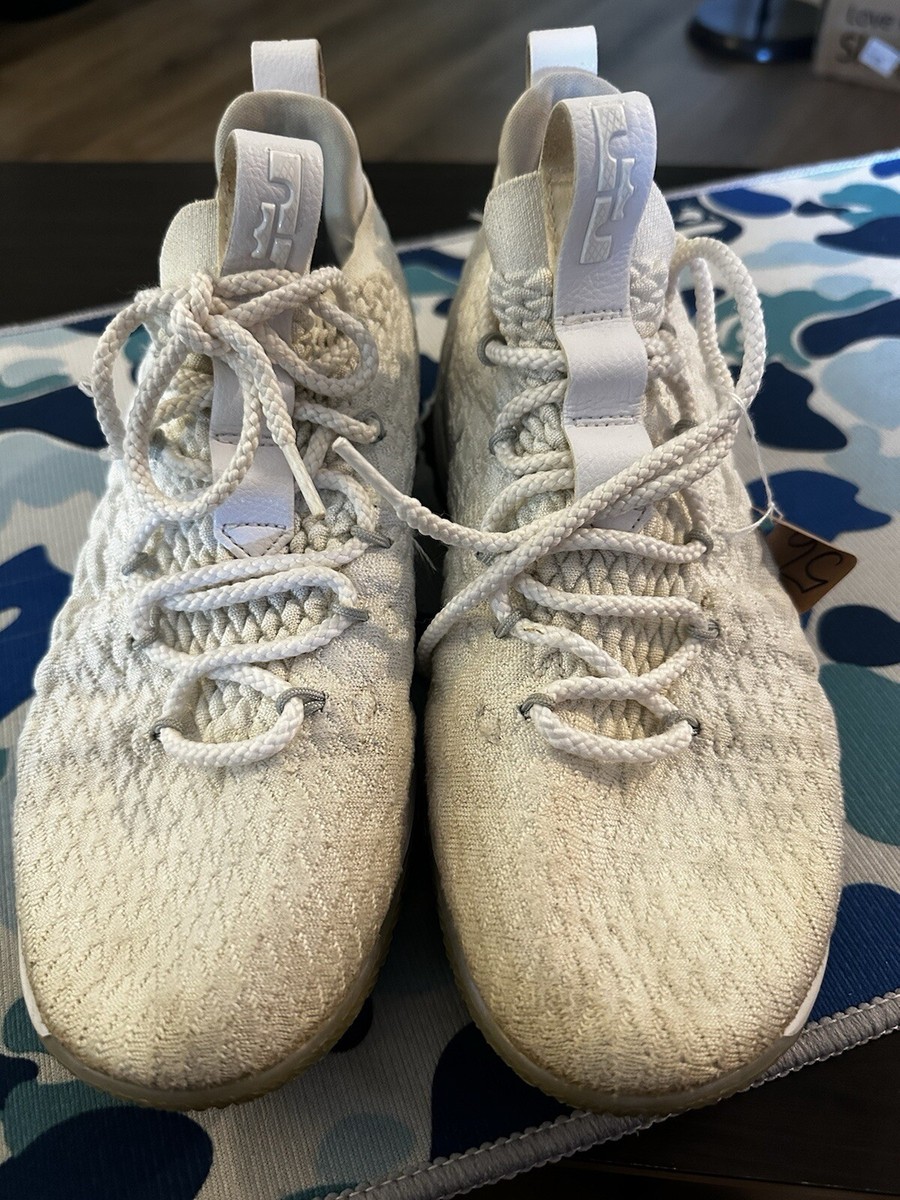 Size 9 - Nike LeBron 15 Low White Silver for sale online | eBay