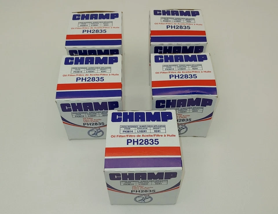 5x Filtros de Aceite Suzuki Samurai 1.3 1.6 Motor de 4 Cilindros Champ Hecho en EE. UU. Foto 2 de 4