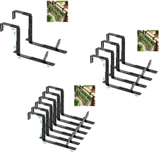 VIVOSUN 2/4/6 Pack Adjustable Window Planter Box Bracket Hanging Flower Pot