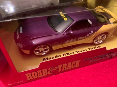 MOTORMAX 1/24 FACTORY TUNER -ROAD & TRACK MAZDA RX-7 TWIN TURBO