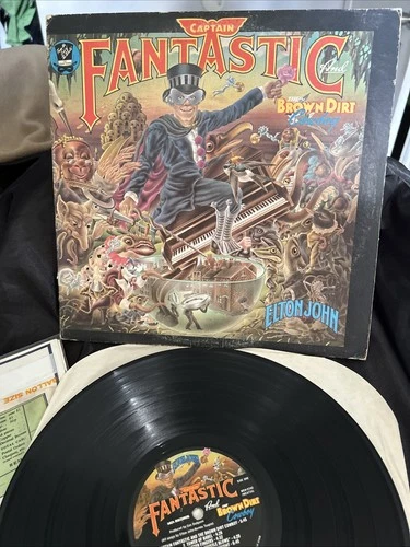 Elton John Captain Fantastic And The Brown Dirt Cowboy Vinyl LP Record MCA-2142