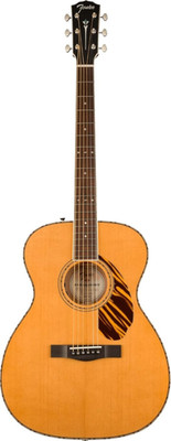 Fender Paramount PO-220E Orchestra Acoustic Guitar with Case, Natural
