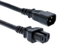 AC Power Cord, C14 to C15, 14 AWG, 10ft