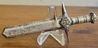 2 oz MK Barz  " Sword" .999 Silver poured Bar 3d Statue