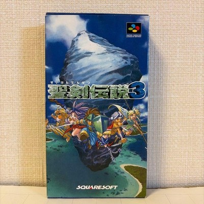 Seiken Densetsu 3 SQUARESOFT Super Famicom Tested