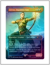 1x Atreus, Impulsive Son, Foil, Secret Lair, Magic MTG NM