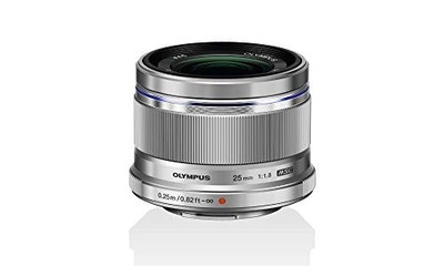 Olympus M.Zuiko Digital 25mm F1.8 Silver Prime Lens Micro Four Thirds Y870544