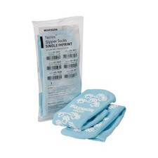 McKesson Unisex Slipper Socks Child Size 8 to 4-1/2 Blue - 1 Pair