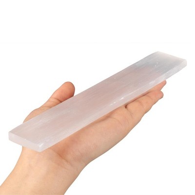 Selenite Charging Plate Large, Selenite Cleansing, Flat Crystal Plate, Selenite