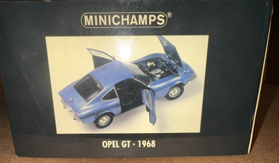 オペル GT 1968 ミニチャンプス　1/18 未使用 Minichamps 1/18 Scale 1968 Opel GT. Coupe, Metallic Blue | eBay
