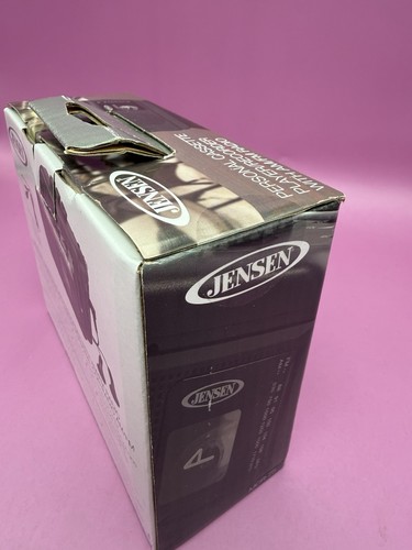 Jensen Personal Cassette Player/Recorder AM/FM Radio, Speaker, Black MCR-75 - Picture 4 of 4