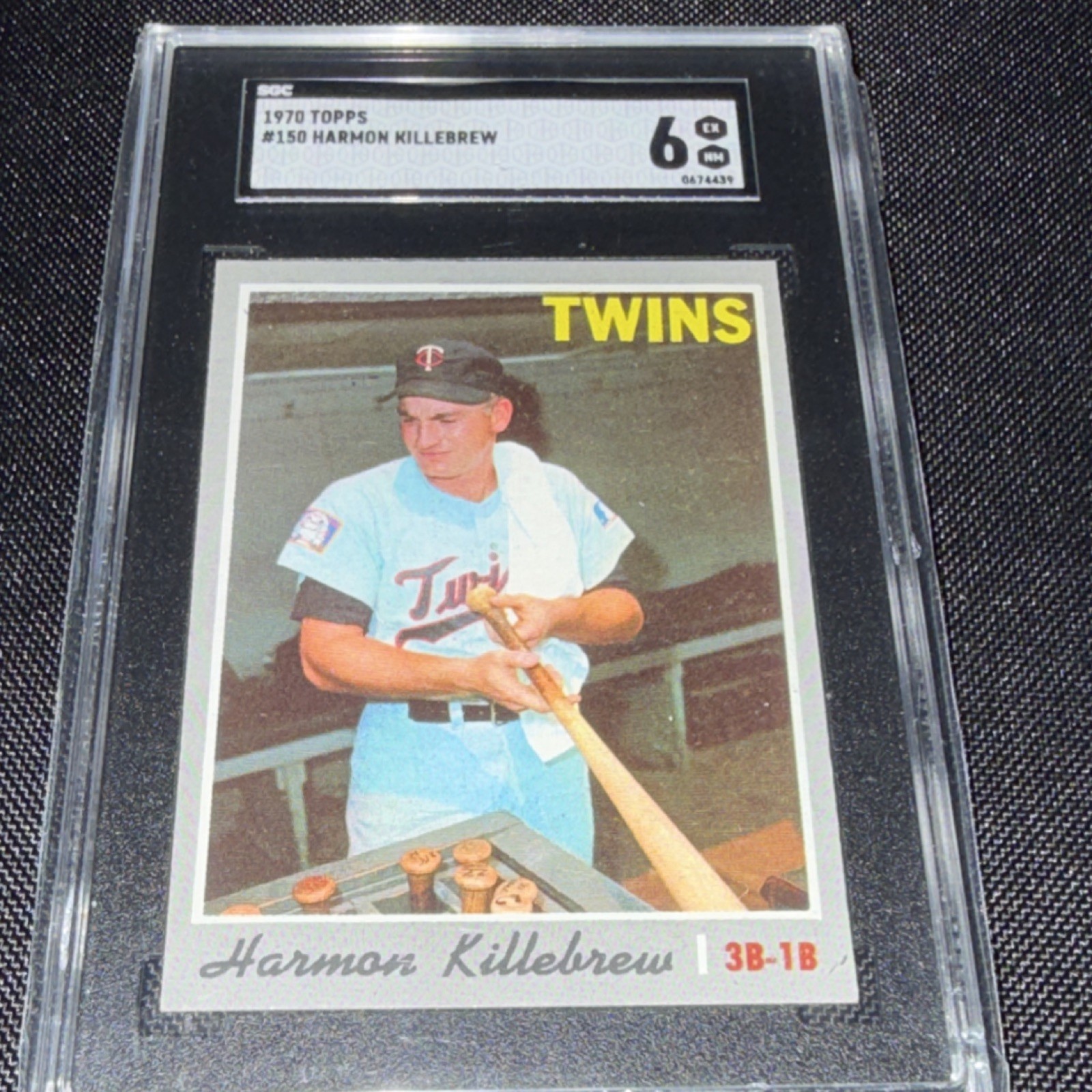 Topps 1970 Harmon Killebrew #150 SGC 6 Minnesota Twins MLB Baseball Card