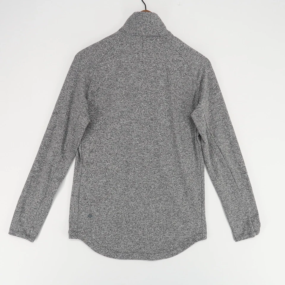 Pullover Lululemon Drysense 1/4 Cremallera Para Hombres XS Gris Jaspeado Atlético Correr Foto 2 de 4