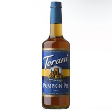 Torani Sugar Free Pumpkin Pie Syrup, 25.4 Fl Oz, Zero Calorie