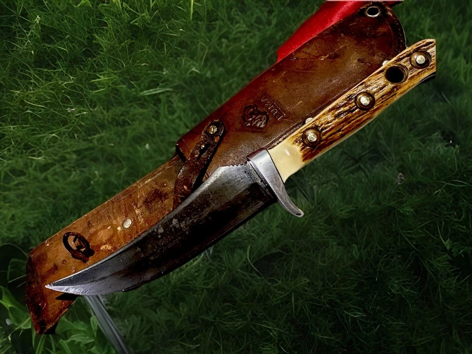 🔥 VINTAGE 1967 PUMA 6393 SKINNER KNIFE / ORIG. SHEATH / SOLINGEN 🇩🇪GERMANY🔥 - Image 4 of 4