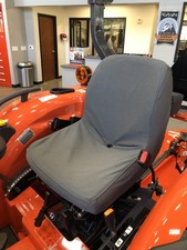 Dark Gray Twill Tractor Seat Cover Compatible Kubota L3301 L3901 L4701 Fit NEW