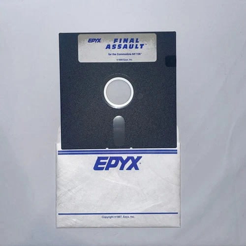 FINAL ASSAULT Commodore 64 / 128 5.25" Floppy Game Disc Only WORKS! EPYX 1988