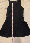 Penelope Tree formal sleeveless black floral lace dress kids girls zip L EUC — photo 6