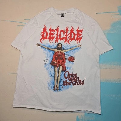Deicide Once Upon The Cross Shirt white men