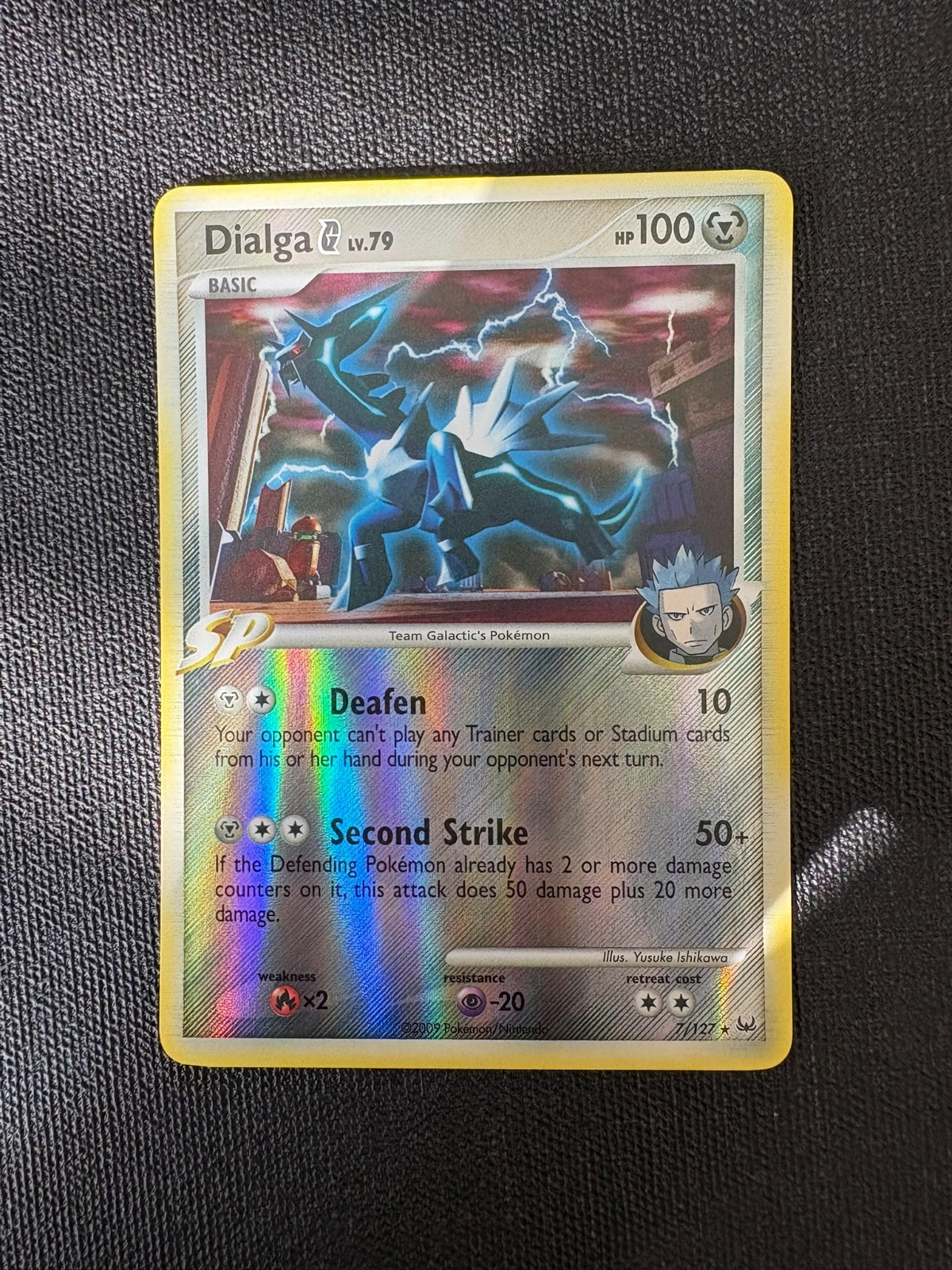 Pokemon TCG - Dialga G 7/127 Platinum Reverse Holo - LP