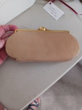 Coin Purse Wallet with Kiss-Lock, Soft Leather 1950-60s