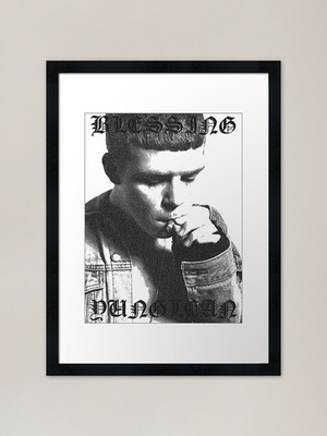 Yung Lean inspiriert Cloud Rap / Sadb gerahmtes Wandbild Poster Leinwanddruck Bild