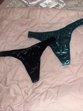 victoria secret pink logo velvet panties Medium