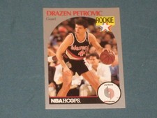 1990 Drazen Petrovic Rookie Basketball Card NBA Hoops #248 NM Condition. rookie card picture
