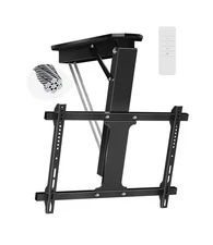 Electric Ceiling TV Mount with Remote, Motorized Ceiling Mount TV Bracket Fli...