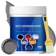 Weatherproof Rust Converter Paint for Metal, Rust Remover for Metal, Grey,