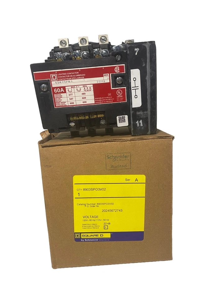 Square D 8903SP03 Lighting Contactor 60A 3P 600V - Image 2 of 4