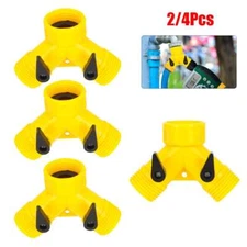 2/4Pcs Water Hose Splitter 2 Way 3/4" Hose Connector Outdoor Garden Y Valve Pipe