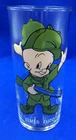 Vintage 1973 Pepsi Elmer Fudd Looney Tunes FEDERAL Thin Glass - White Letters