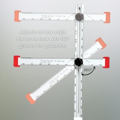 Kapro 317 Adjustable 48 Inch Ruler With Locking Head For Drafting And ...