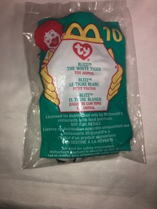 blizz the white tiger beanie baby