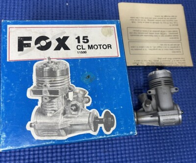 vtg Fox 15 CL 11500 Baffle Piston RC Plane Motor Engine 