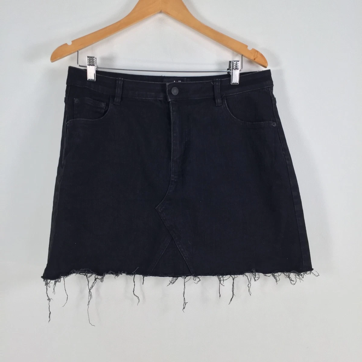 Black denim 2025 skirt dotti