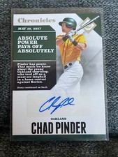 Chad Pinder 2017 Panini Chronicles Autographs Auto #CA-CP Athletics