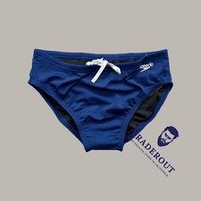 Speedo Men Blue Endurance Solid one Brief Swimwear size 30 32 34 36